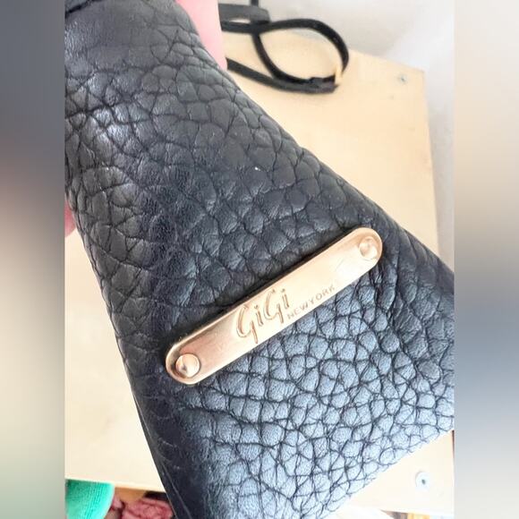 Gigi New York Madison Crossbody bag black leather purse - Picture 5 of 13
